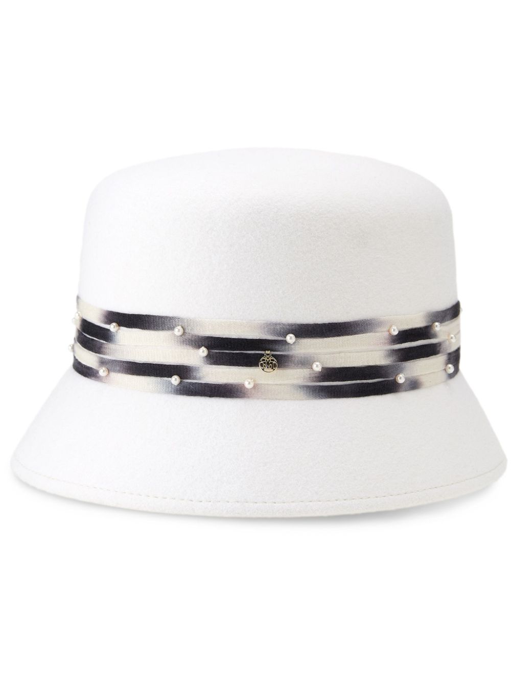 Maison Michel mini New Kendal wool-felt bucket hat - White von Maison Michel