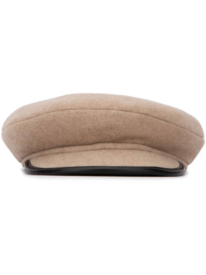 Maison Michel wool beret - Neutrals von Maison Michel