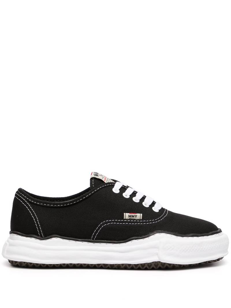 Maison MIHARA YASUHIRO Baker canvas low-top sneakers - Black von Maison MIHARA YASUHIRO