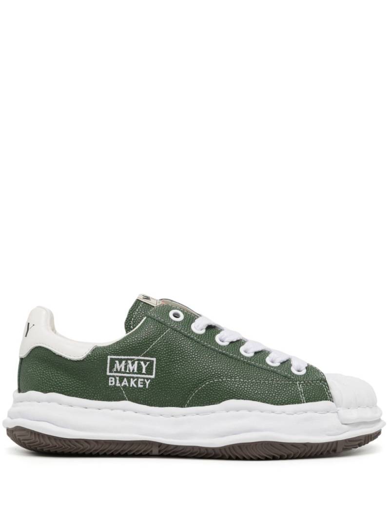 Maison MIHARA YASUHIRO Blakey OG Sole leather sneakers - Green von Maison MIHARA YASUHIRO