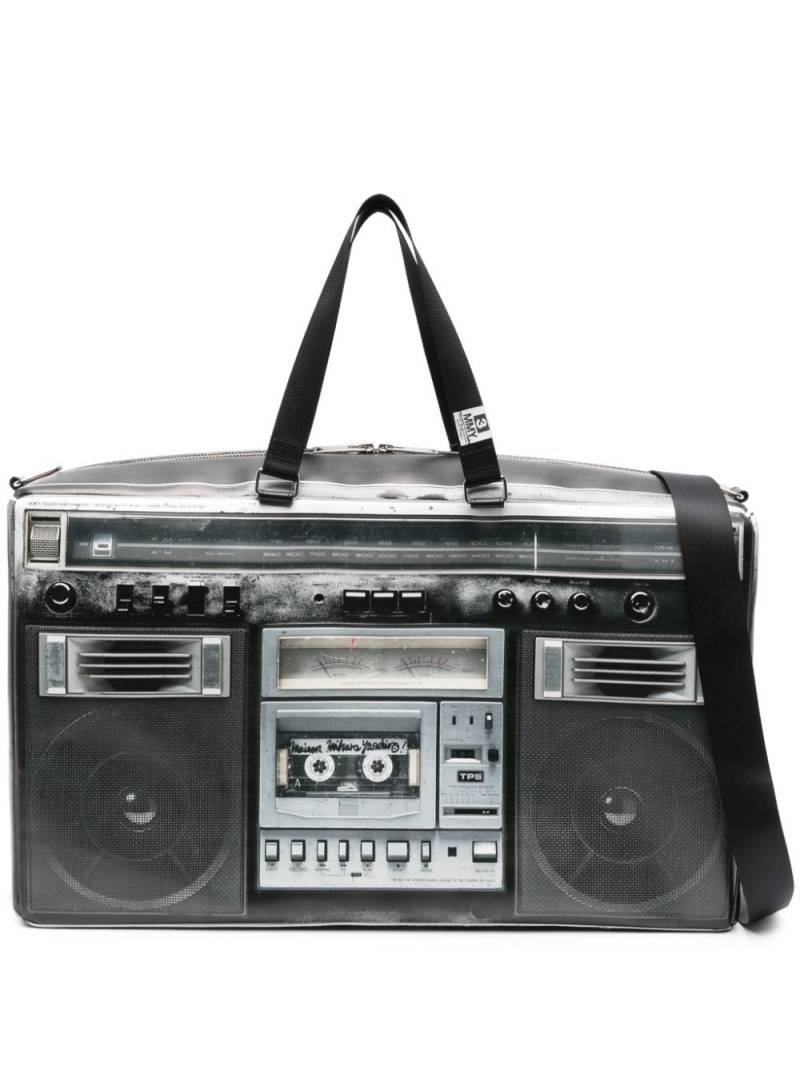 Maison MIHARA YASUHIRO Boombox-print tote bag - Black von Maison MIHARA YASUHIRO