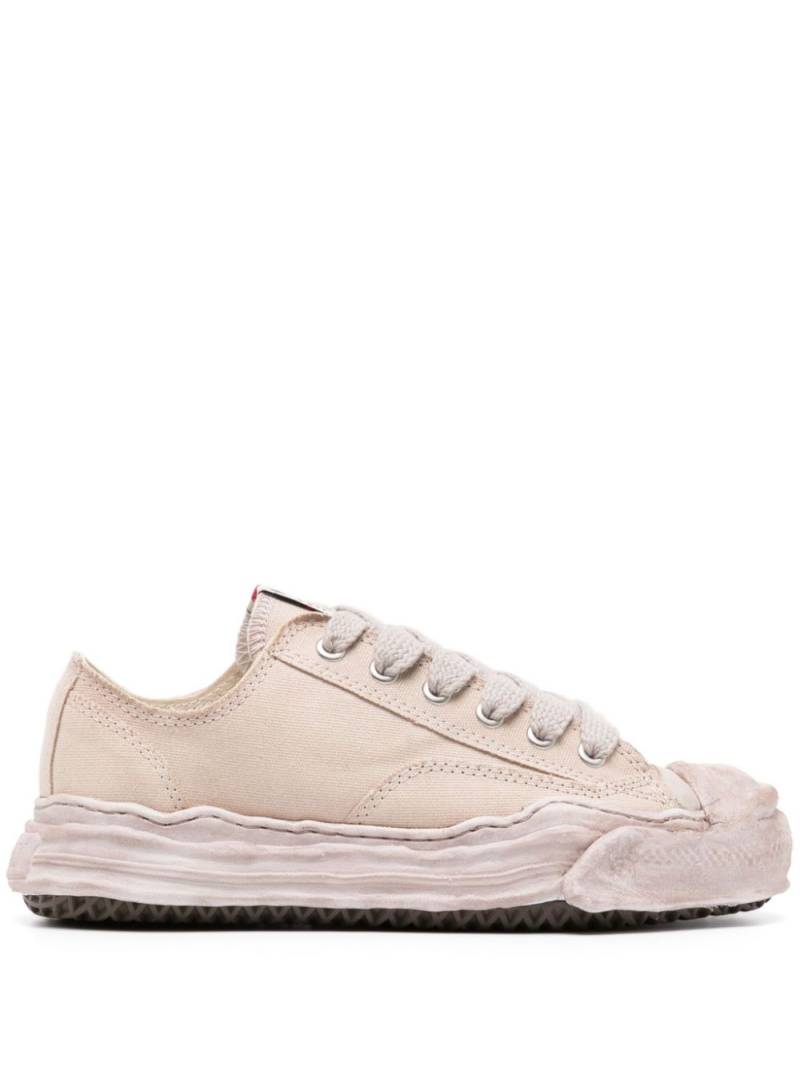 Maison MIHARA YASUHIRO Hank canvas lace-up sneakers - Neutrals von Maison MIHARA YASUHIRO