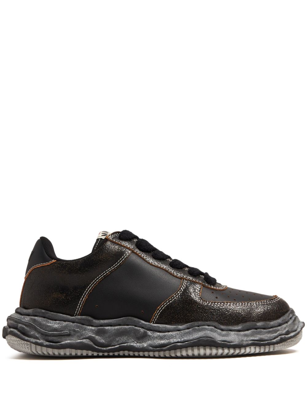 Maison MIHARA YASUHIRO Wayne contrast-stitching sneakers - Black von Maison MIHARA YASUHIRO