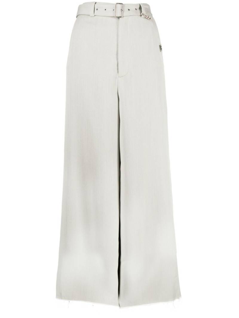 Maison MIHARA YASUHIRO belted wide-leg trousers - Grey von Maison MIHARA YASUHIRO