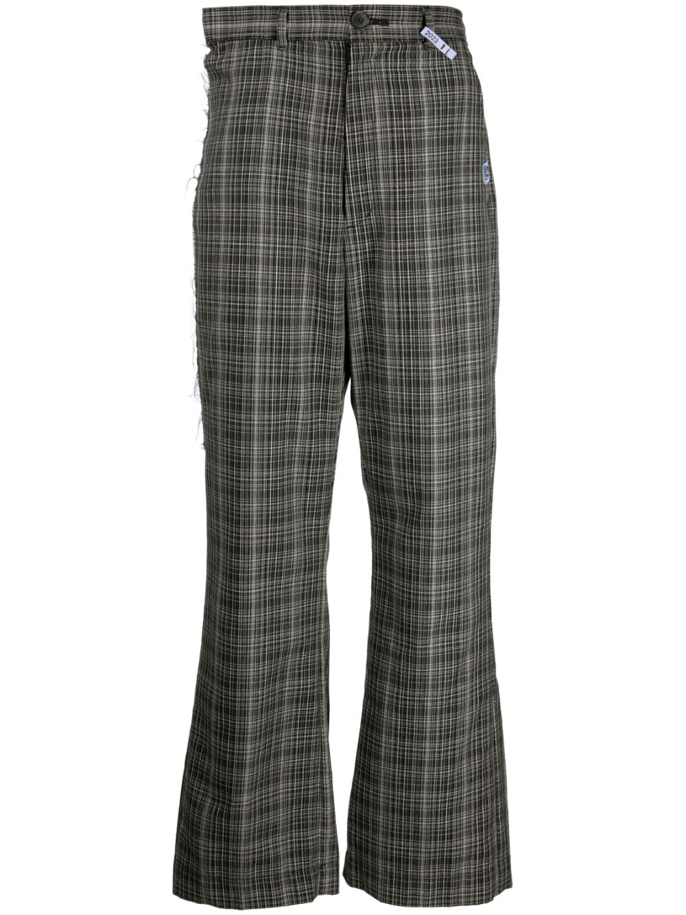 Maison MIHARA YASUHIRO check-pattern trousers - Black von Maison MIHARA YASUHIRO