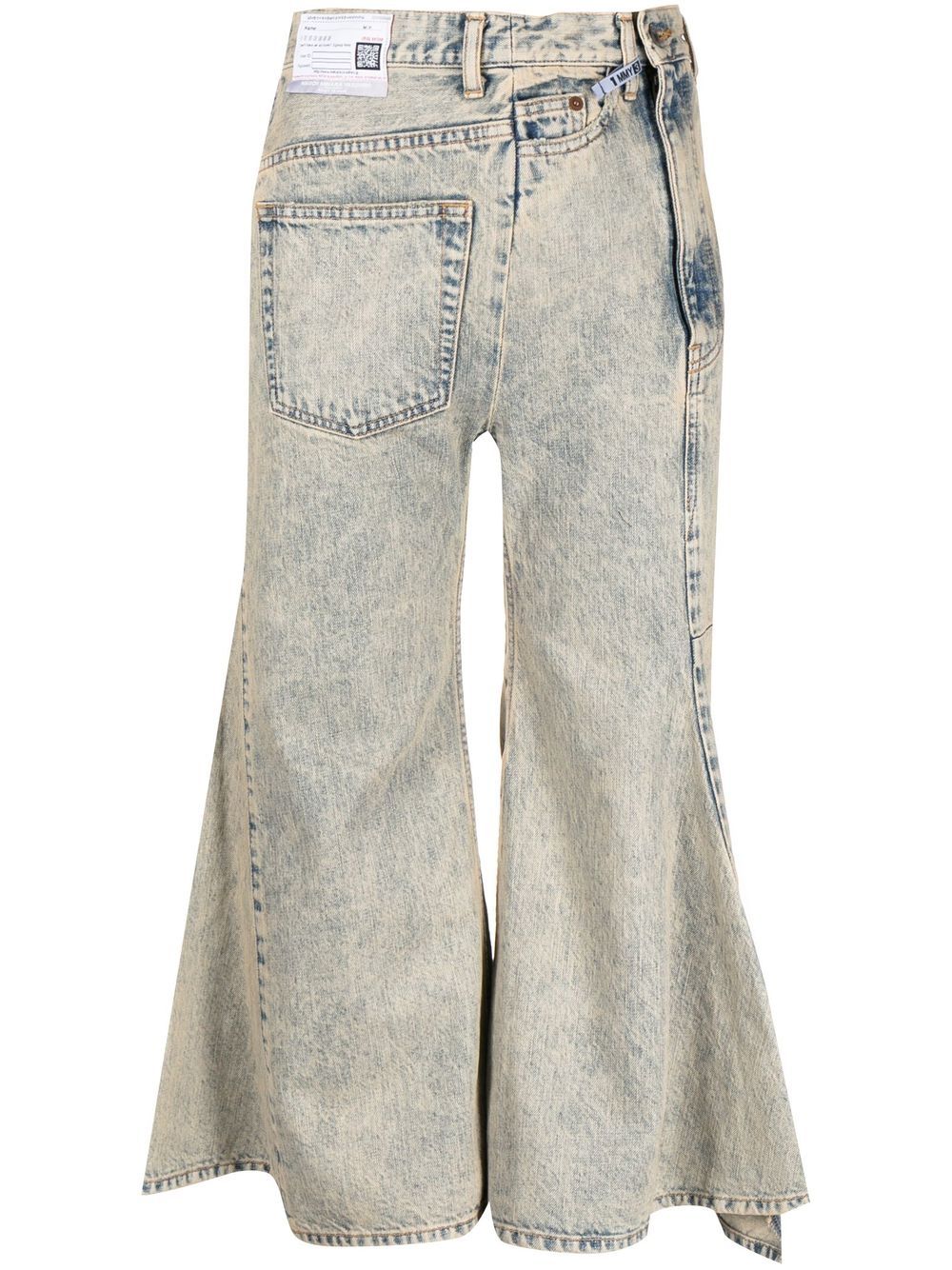 Maison MIHARA YASUHIRO cropped flared denim jeans - Blue von Maison MIHARA YASUHIRO