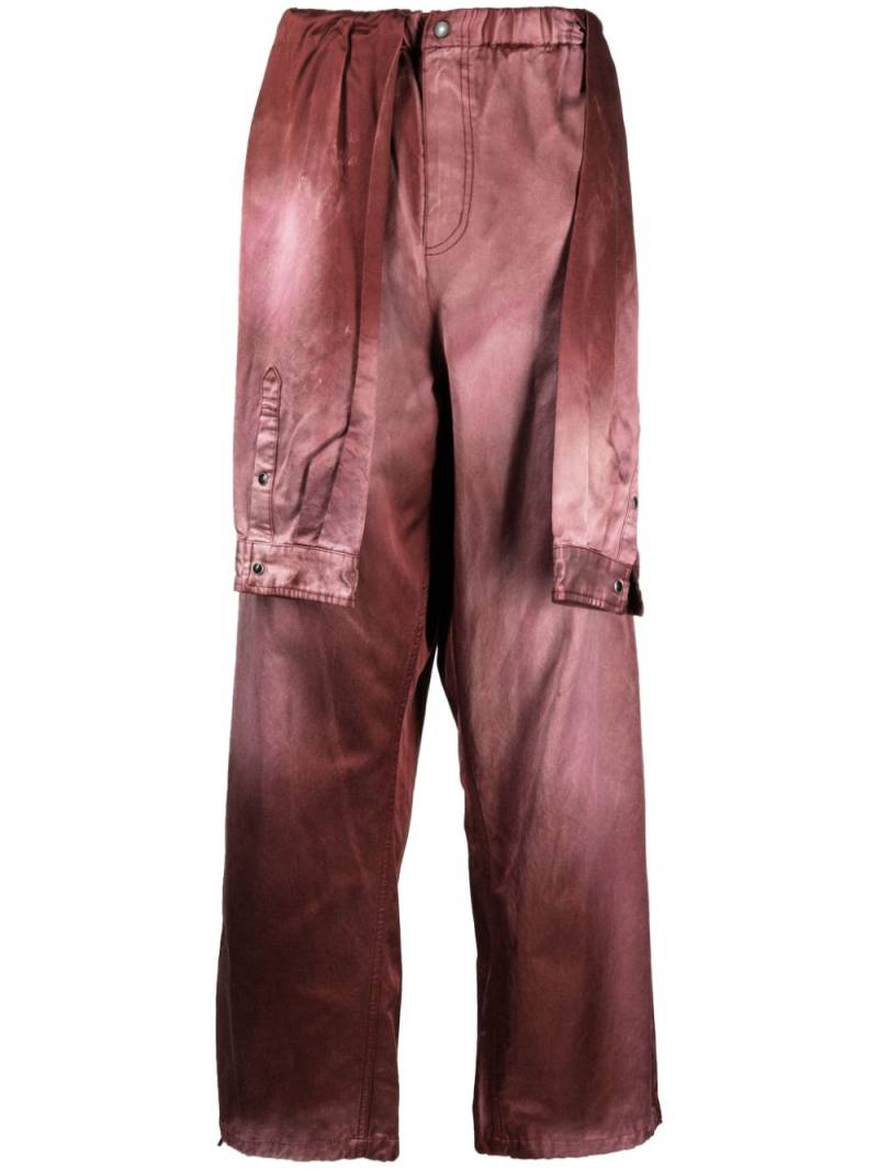 Maison MIHARA YASUHIRO layered-design brushed-effect trousers von Maison MIHARA YASUHIRO