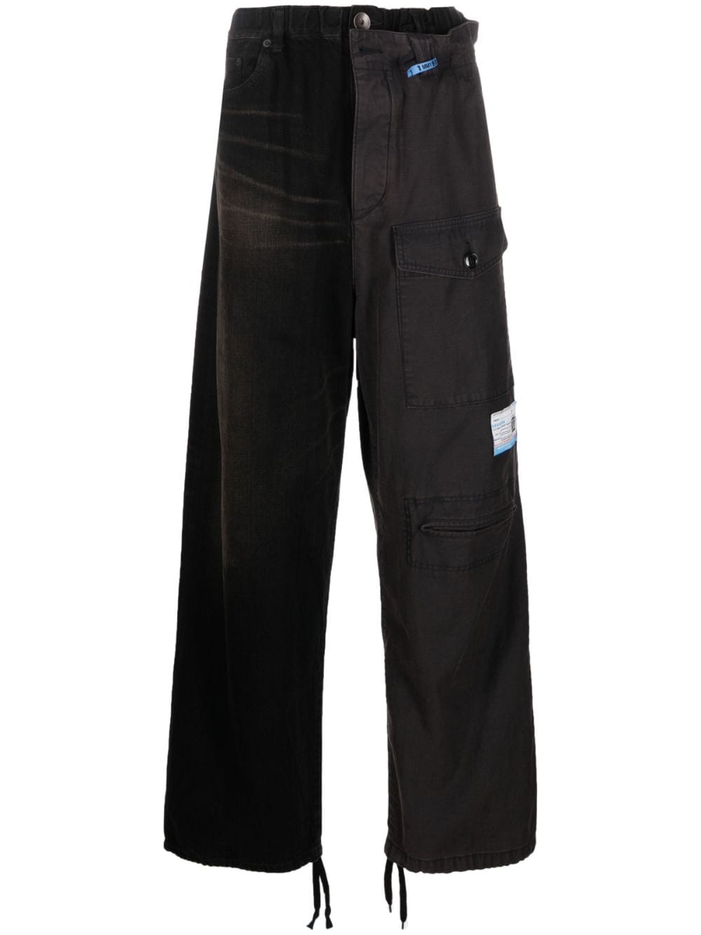 Maison MIHARA YASUHIRO straight-leg panelled trousers - Black von Maison MIHARA YASUHIRO