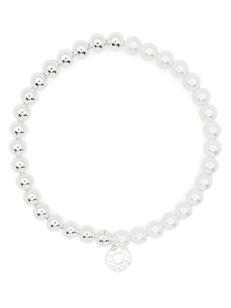 Maje Chunky Ball faux-pearl necklace - Silver von Maje