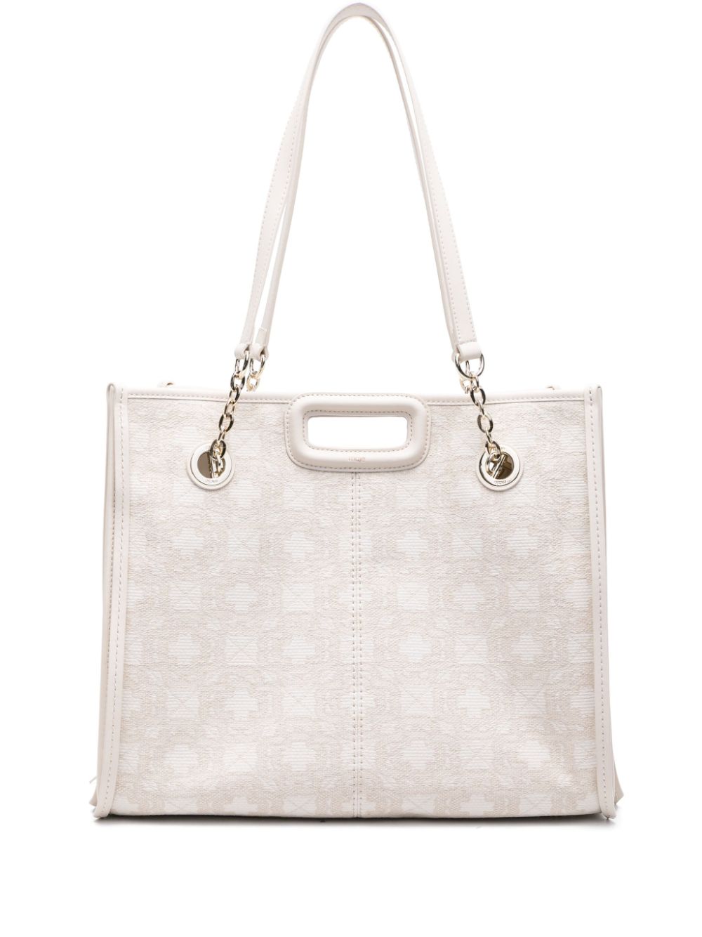 Maje Clover-jacquard tote bag - White von Maje