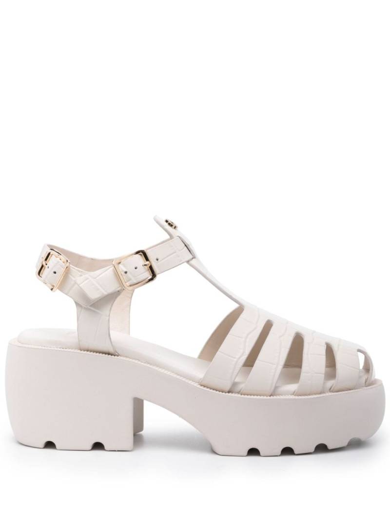 Maje 70mm leather sandals - Neutrals von Maje