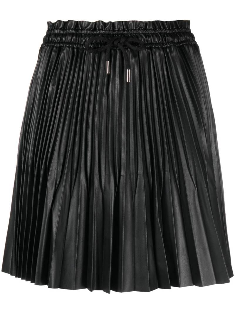 Maje drawstring-waist pleated miniskirt - Black von Maje