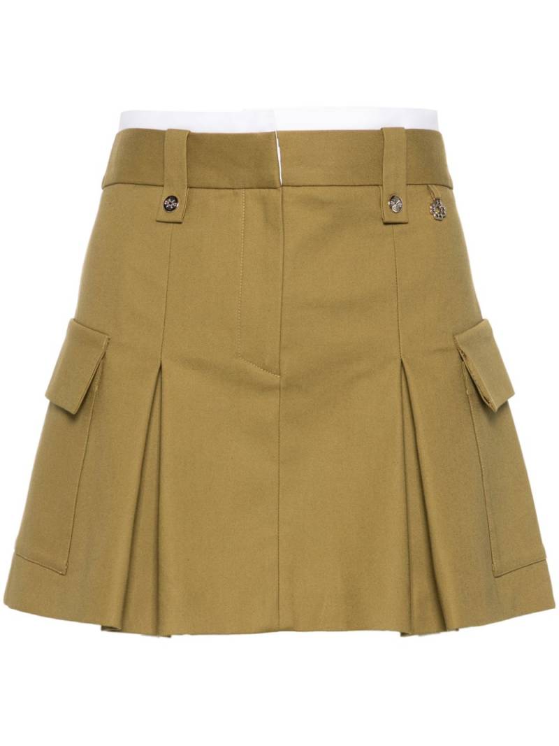 Maje Jinima low-waisted cargo miniskirt - Green von Maje