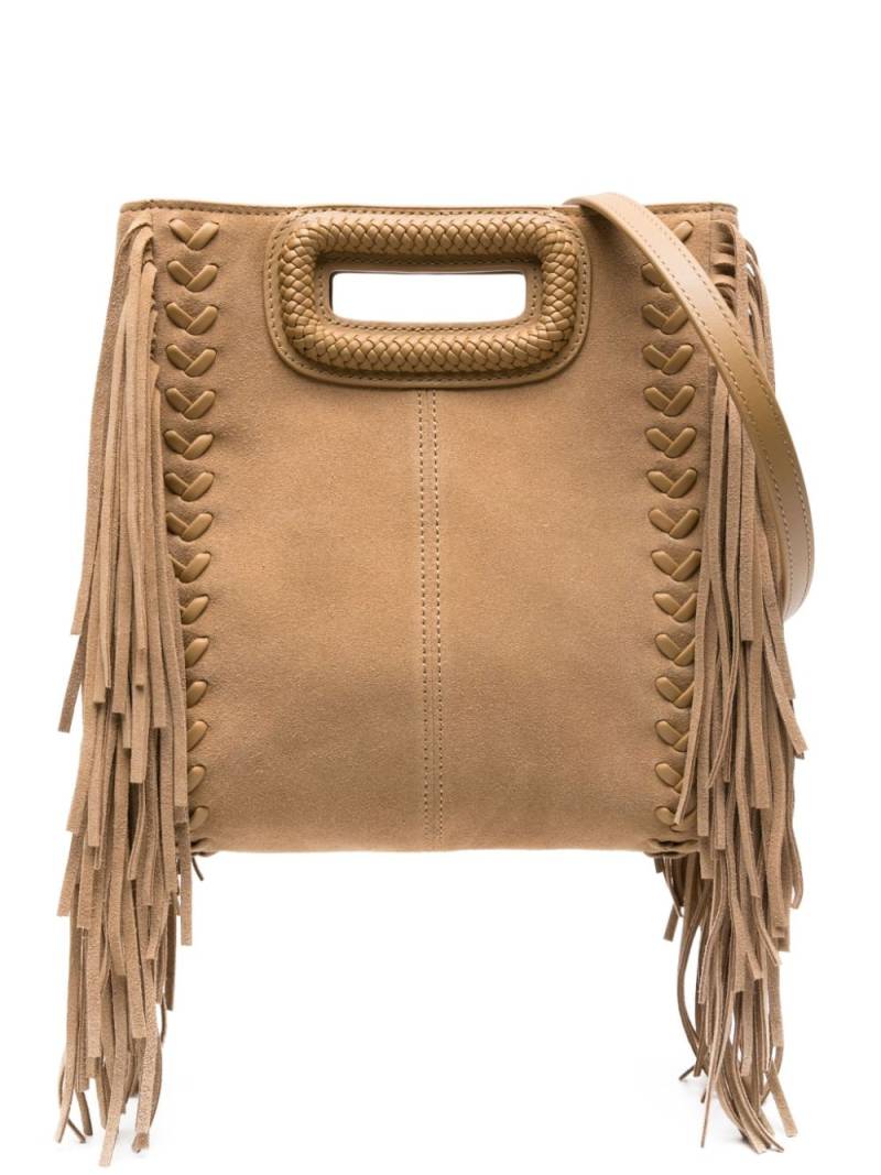 Maje M fringed suede tote bag - Brown von Maje