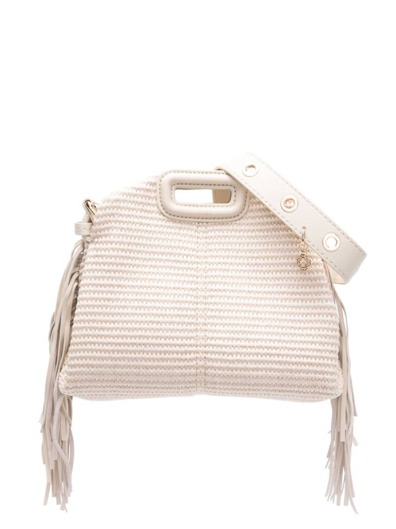 Maje M fringed tote bag - Neutrals von Maje