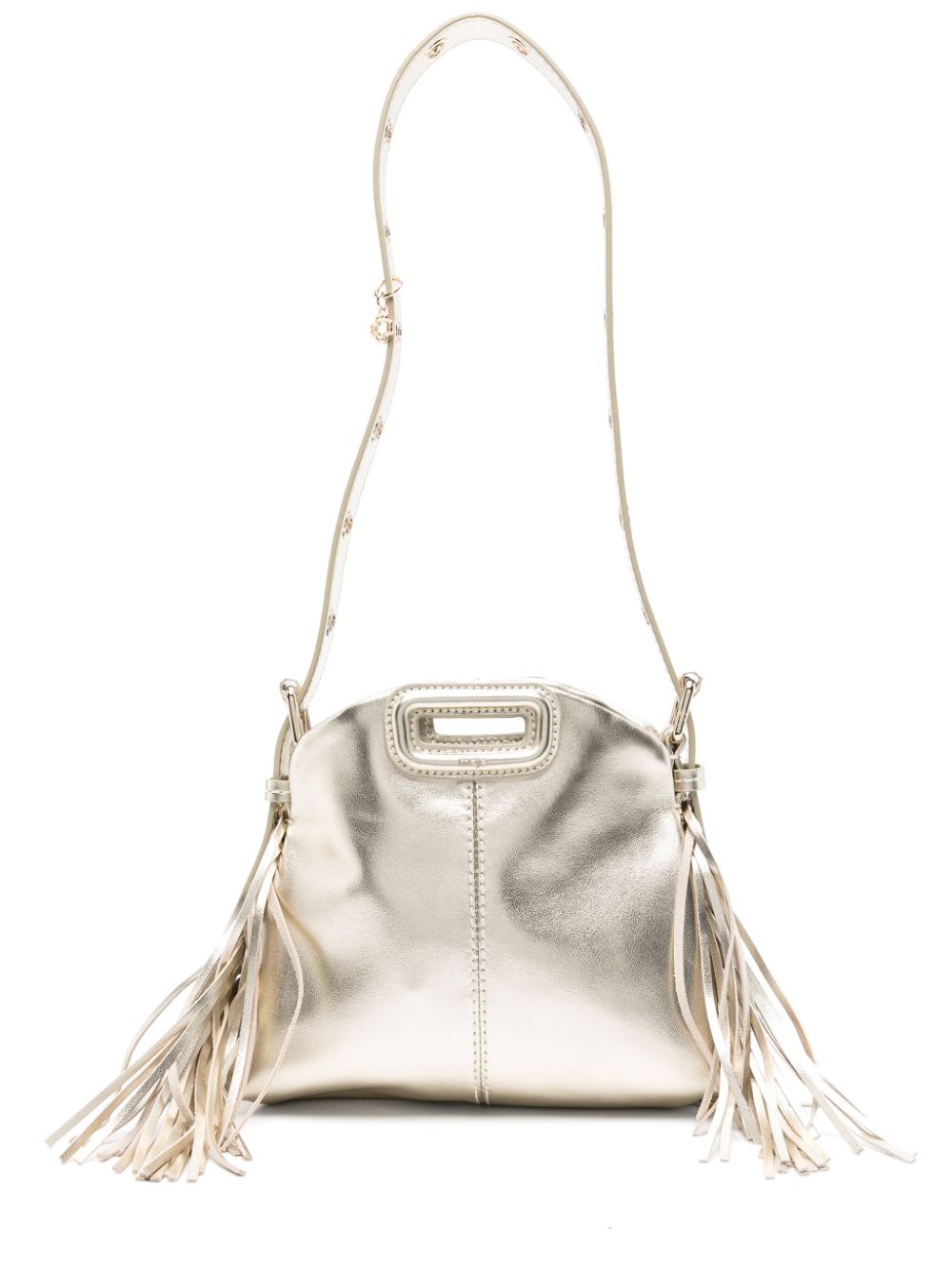 Maje mini Miss M metallic shoulder bag - Gold von Maje