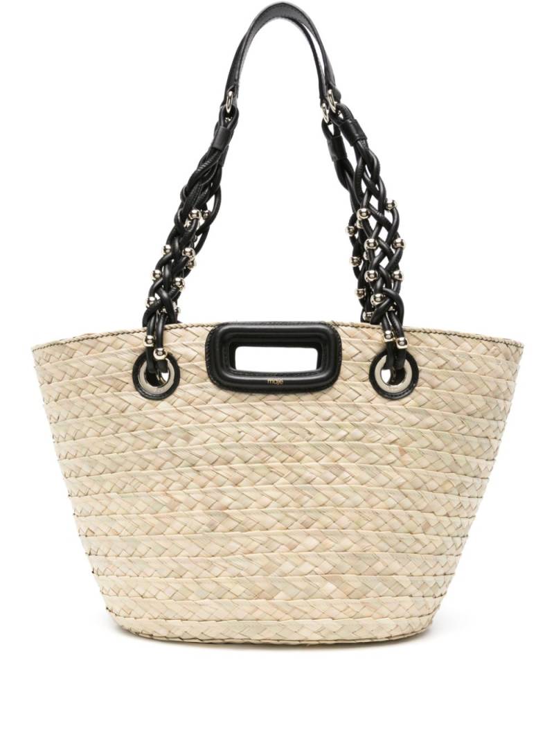 Maje basket shoulder bag - Neutrals von Maje