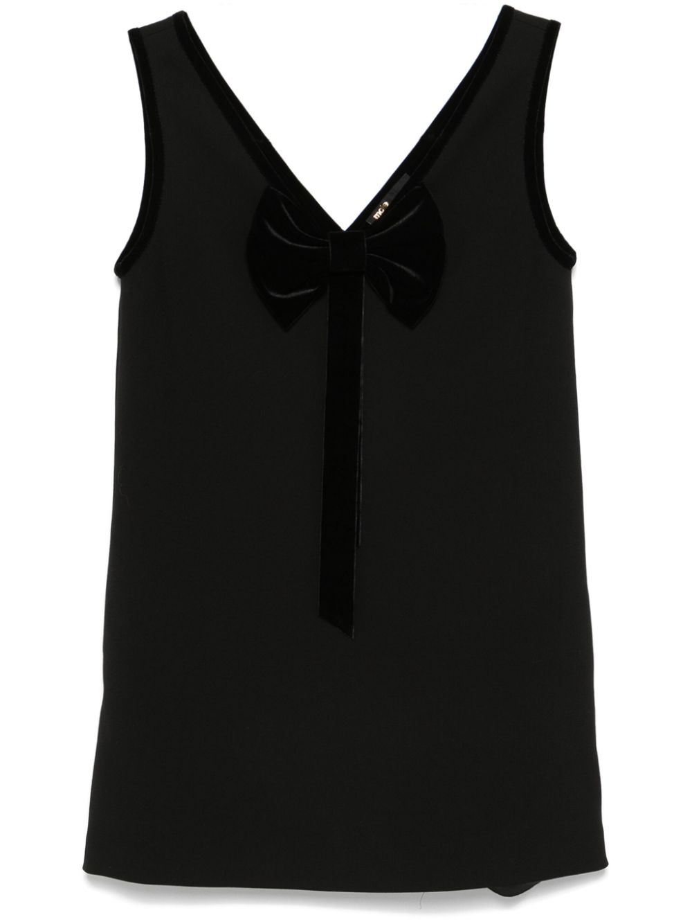 Maje bow-embellished mini dress - Black von Maje