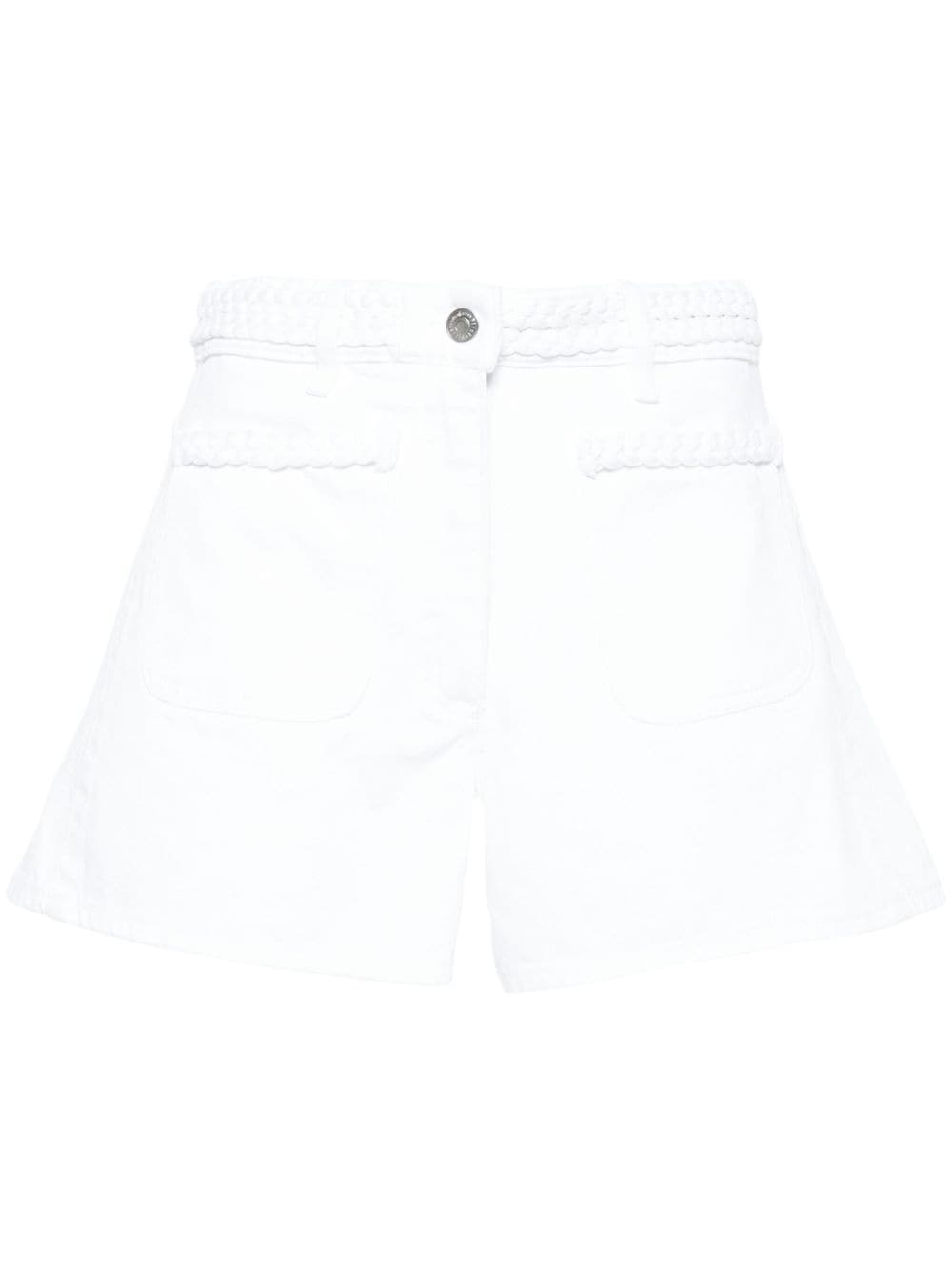 Maje braided twillk shorts - White von Maje