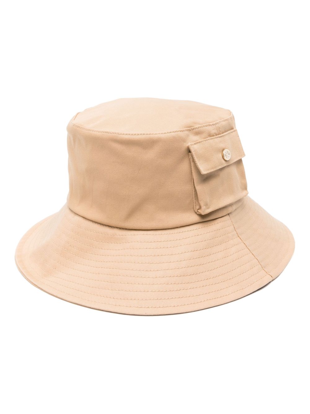 Maje cargo-pocket cotton bucket hat - Brown von Maje