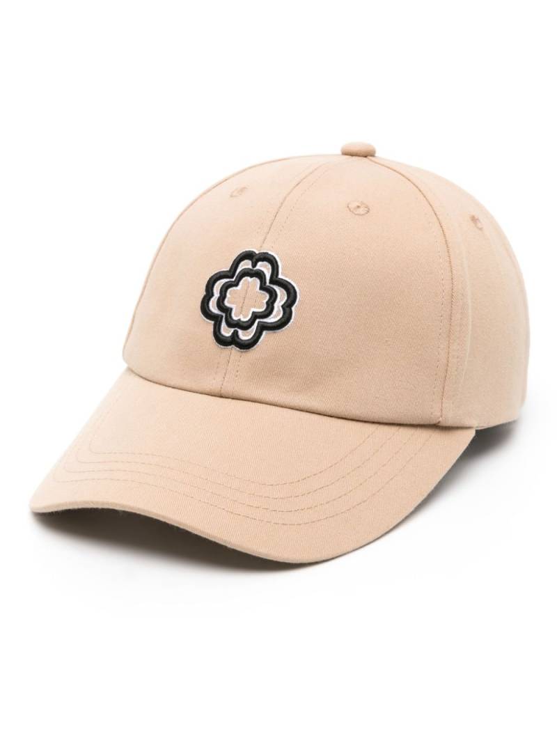 Maje clover-embroidered cotton cap - Neutrals von Maje