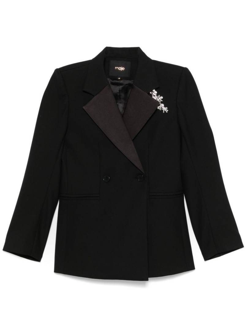 Maje crystal-embellished blazer - Black von Maje