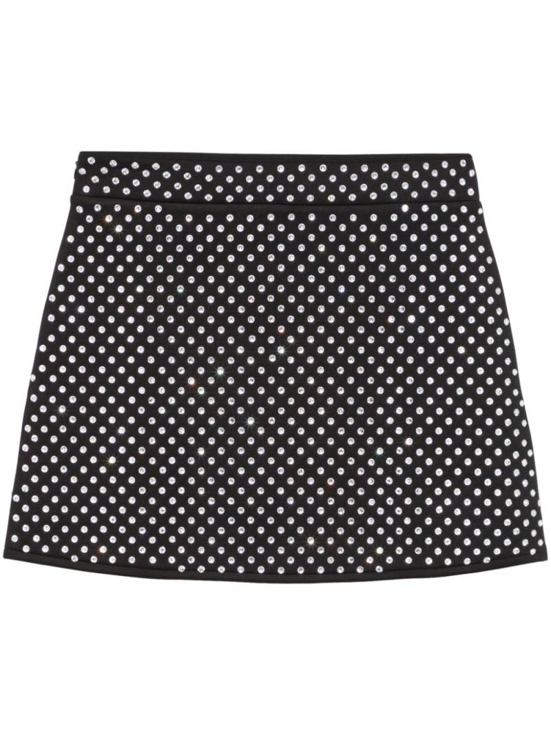 Maje crystal-embellished mini skirt - Black von Maje