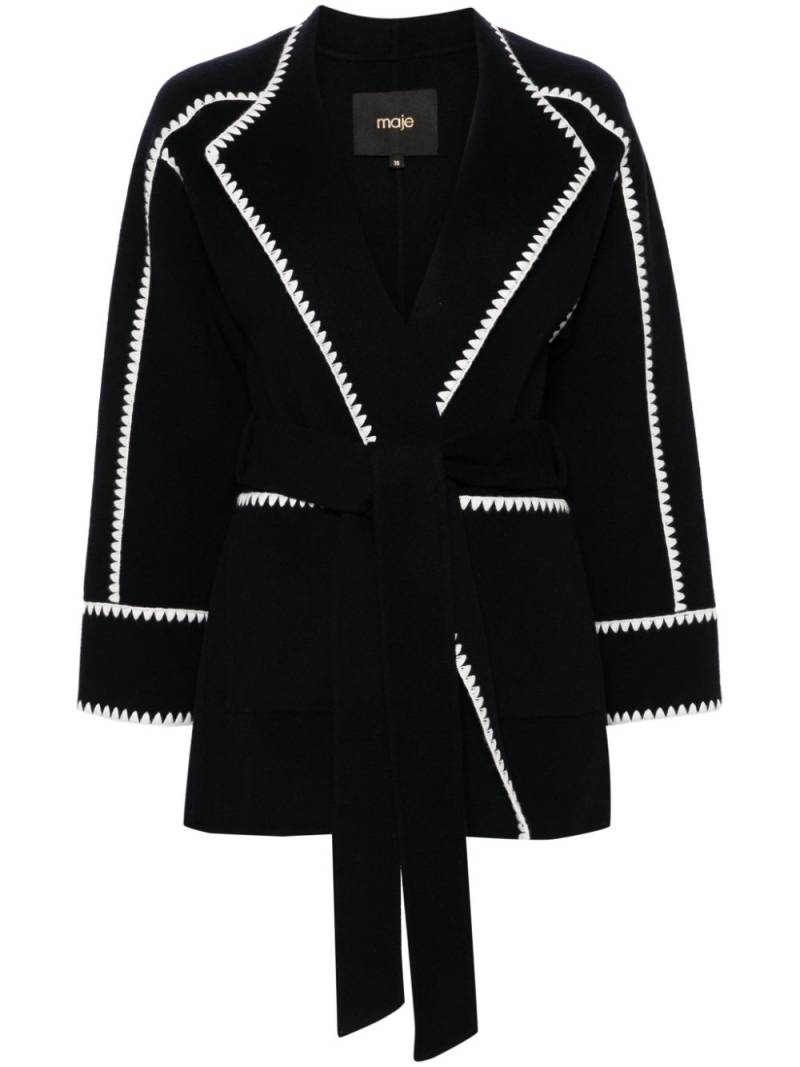 Maje double-faced coat - Blue von Maje