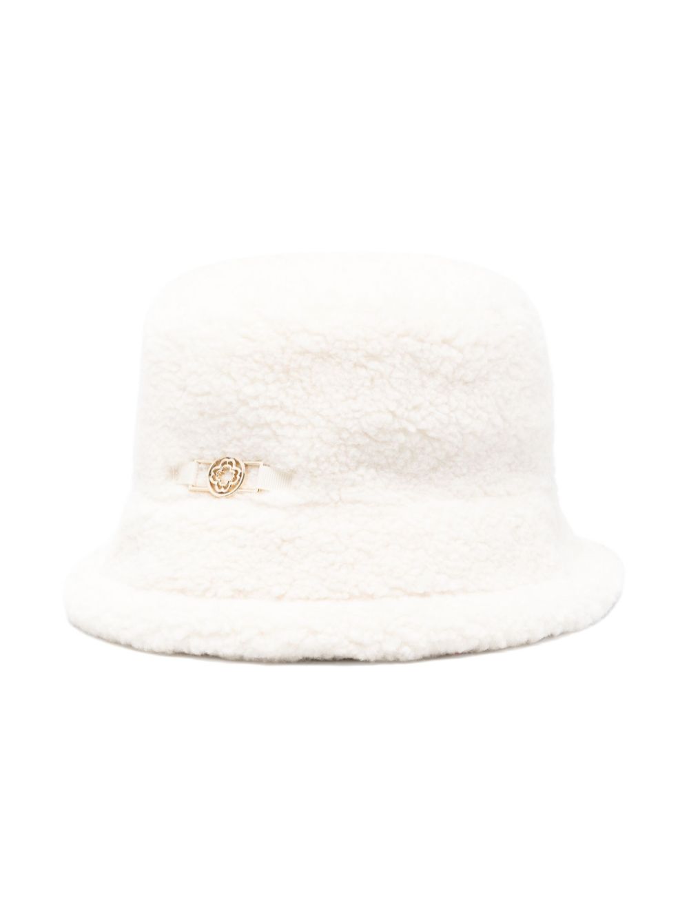 Maje faux-fur bucket hat - White von Maje