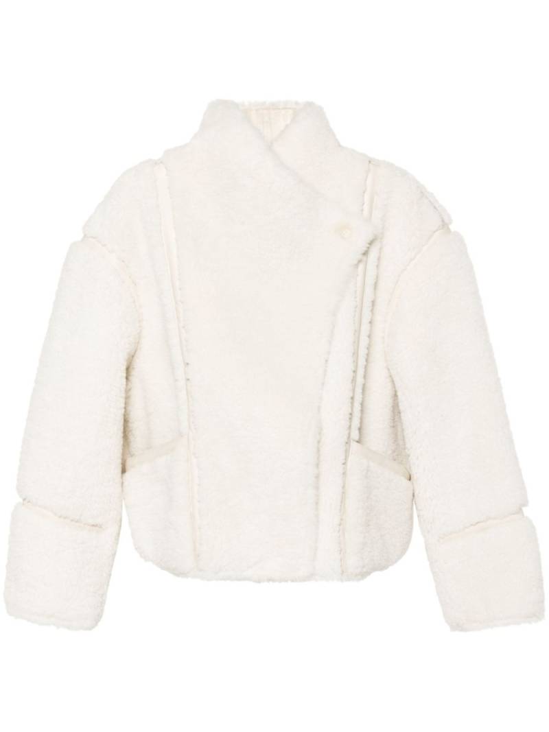 Maje faux-fur coat - Neutrals von Maje