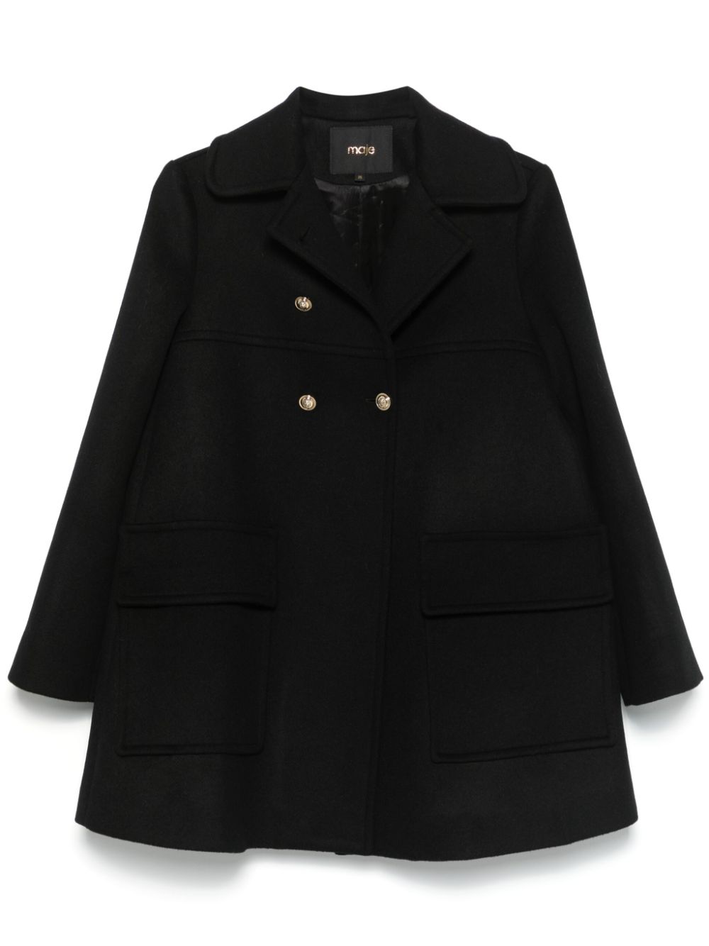 Maje felted coat - Black von Maje