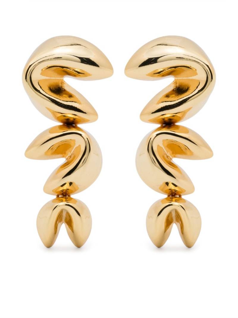 Maje fortune-cookie dangle earrings - Gold von Maje