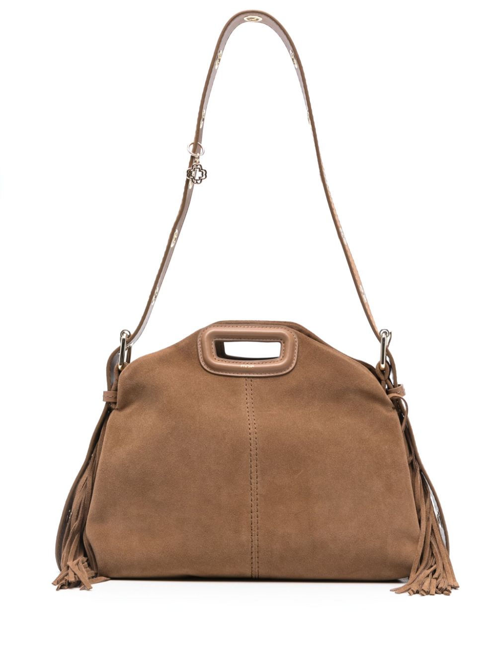 Maje miss M fringed suede shoulder bag - Brown von Maje