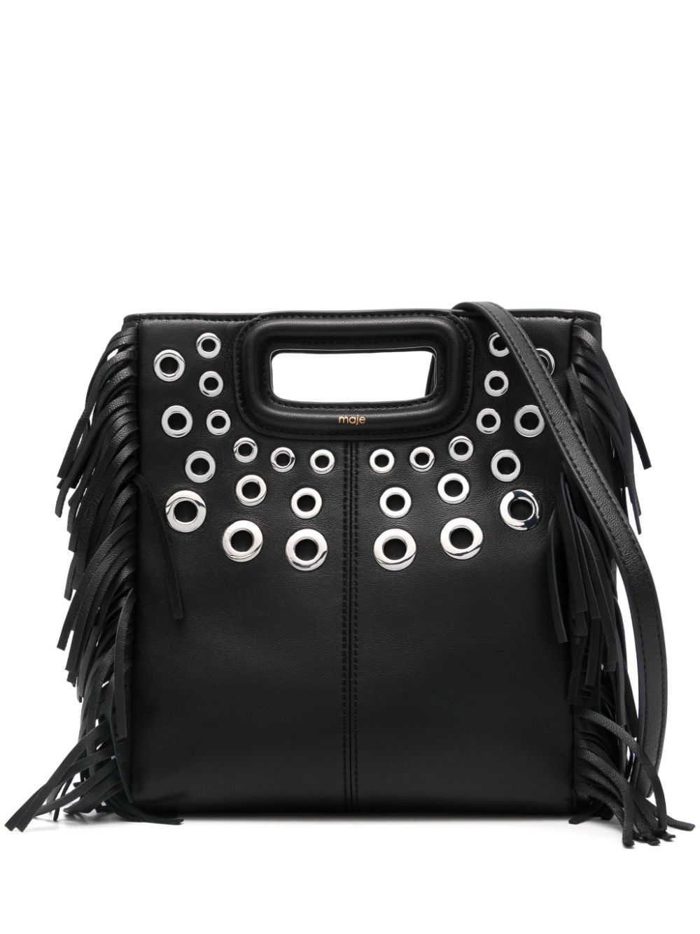 Maje fringed tote bag - Black von Maje