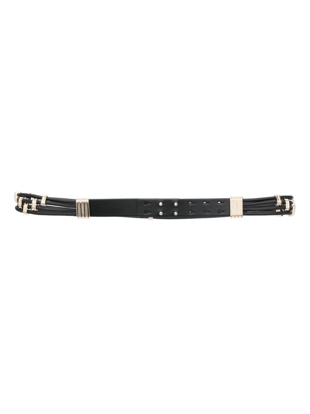 Maje hardware-details multi-straps belt - Black von Maje