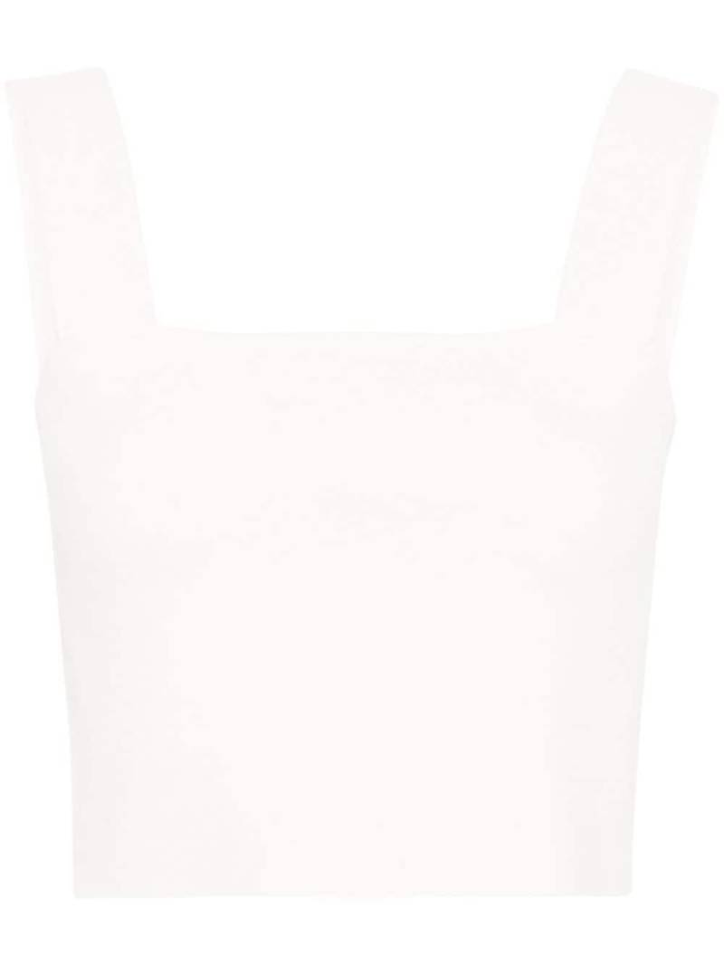 Maje knitted cropped top - White von Maje