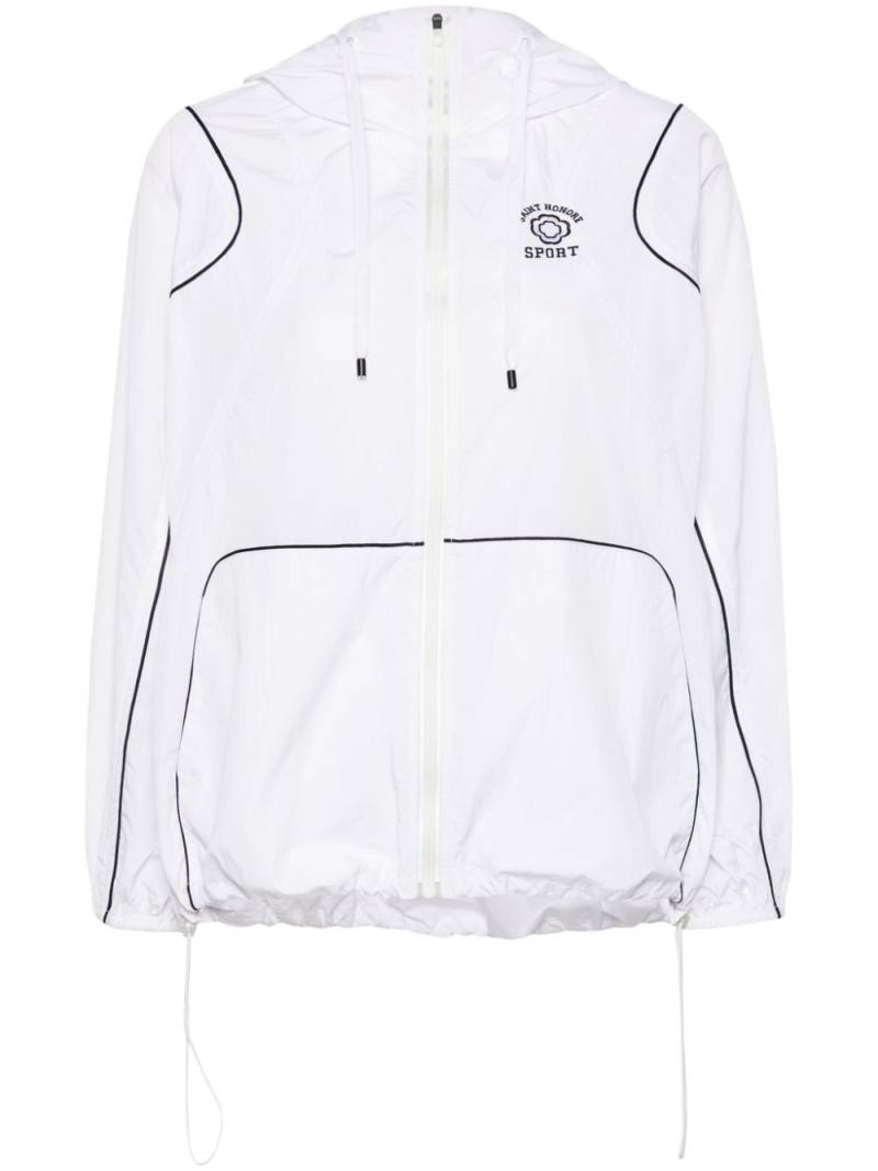 Maje hooded windbreaker - White von Maje