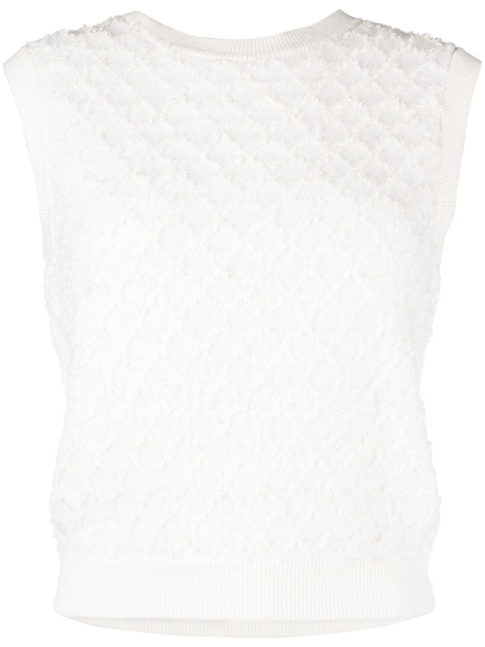 Maje sleeveless knitted top - Neutrals von Maje