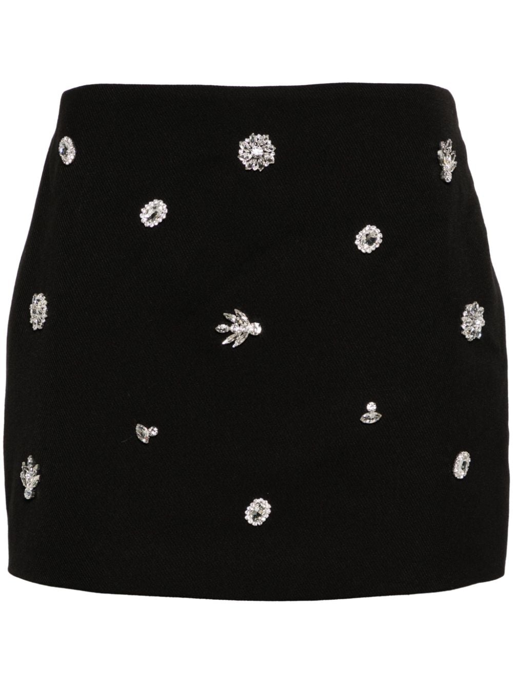 Maje mid-rise crystal-embellished skort - Black von Maje