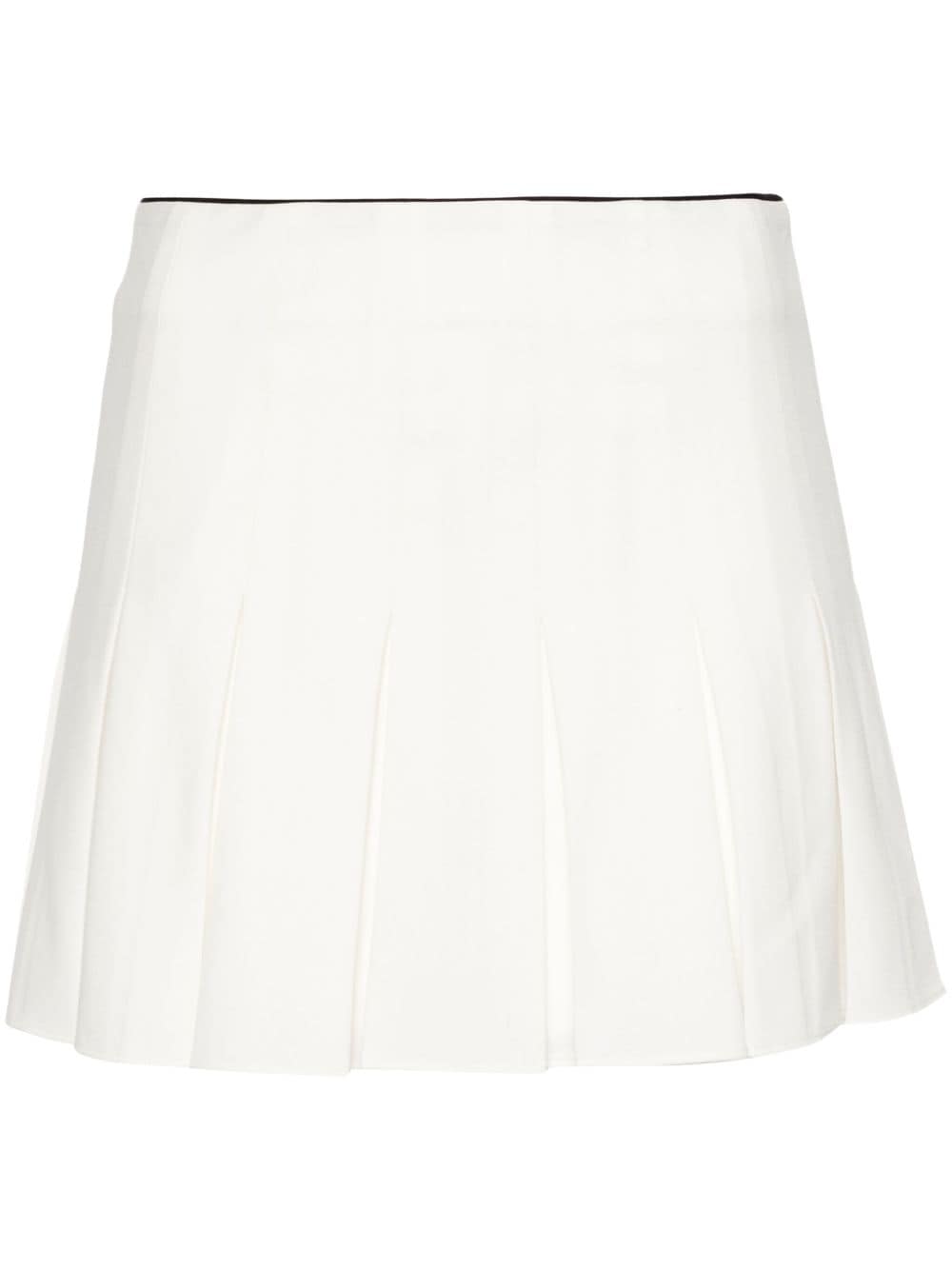 Maje pleated mini skirt - White von Maje