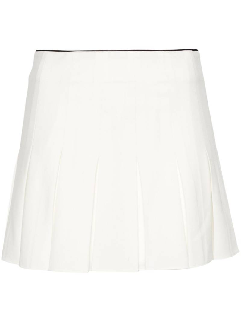 Maje pleated mini skirt - White von Maje