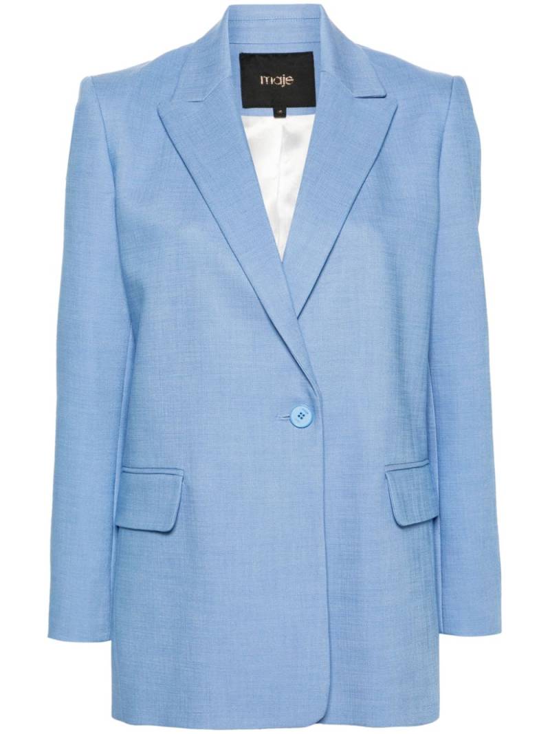 Maje peak-lapels single-breasted blazer - Blue von Maje