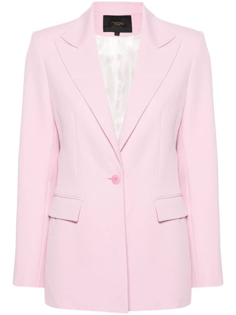 Maje peak-lapels single-breasted blazer - Pink von Maje