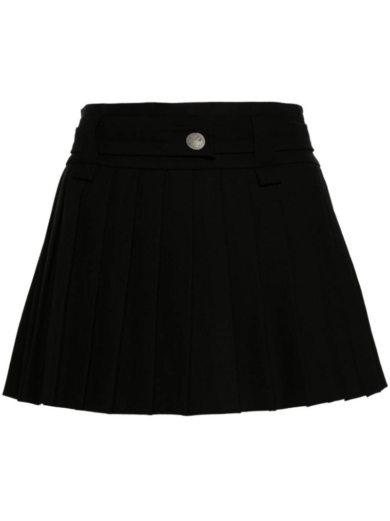 Maje pleated mini skirt - Black von Maje