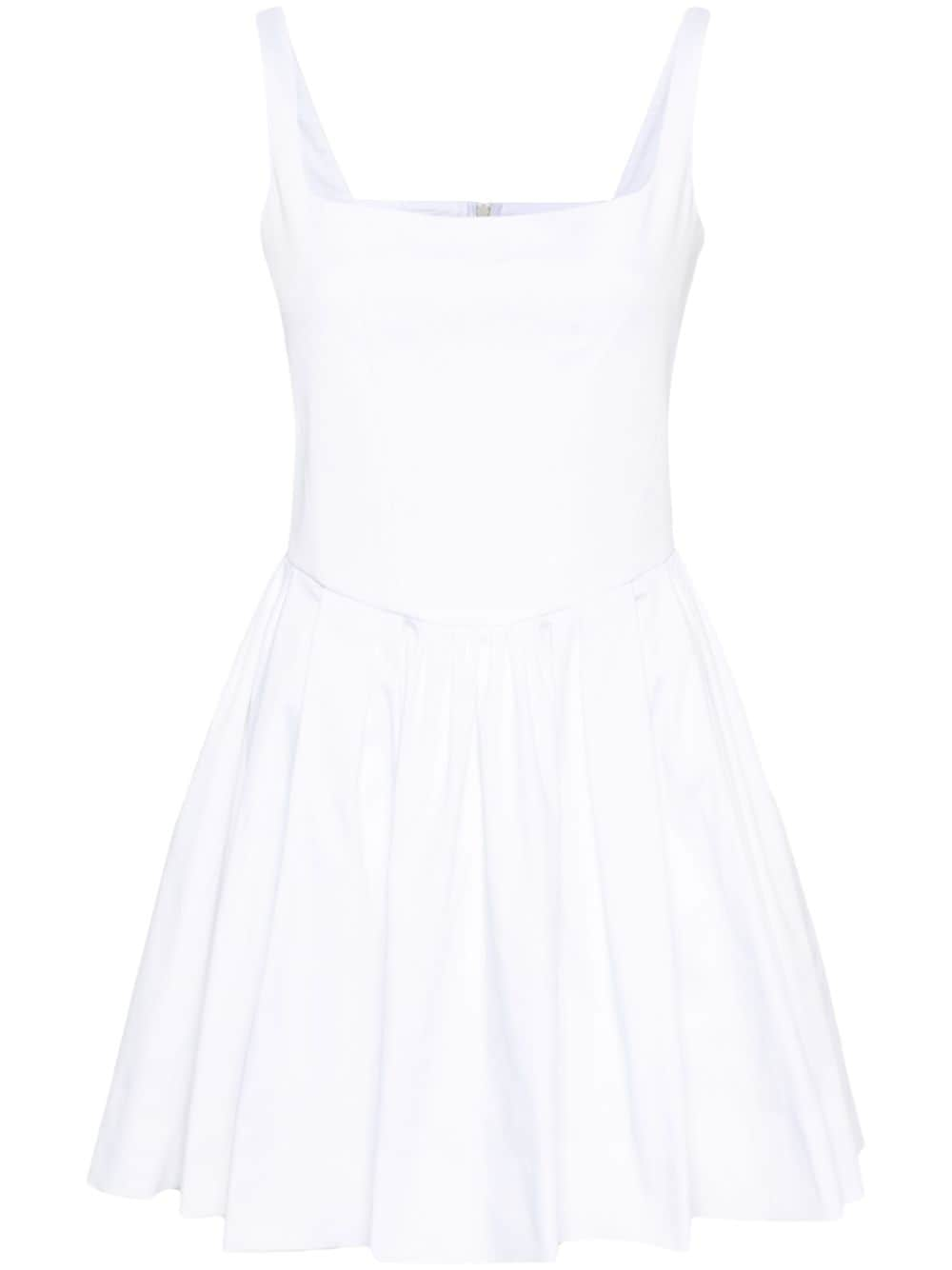 Maje pleated sleeveless mini dress - White von Maje