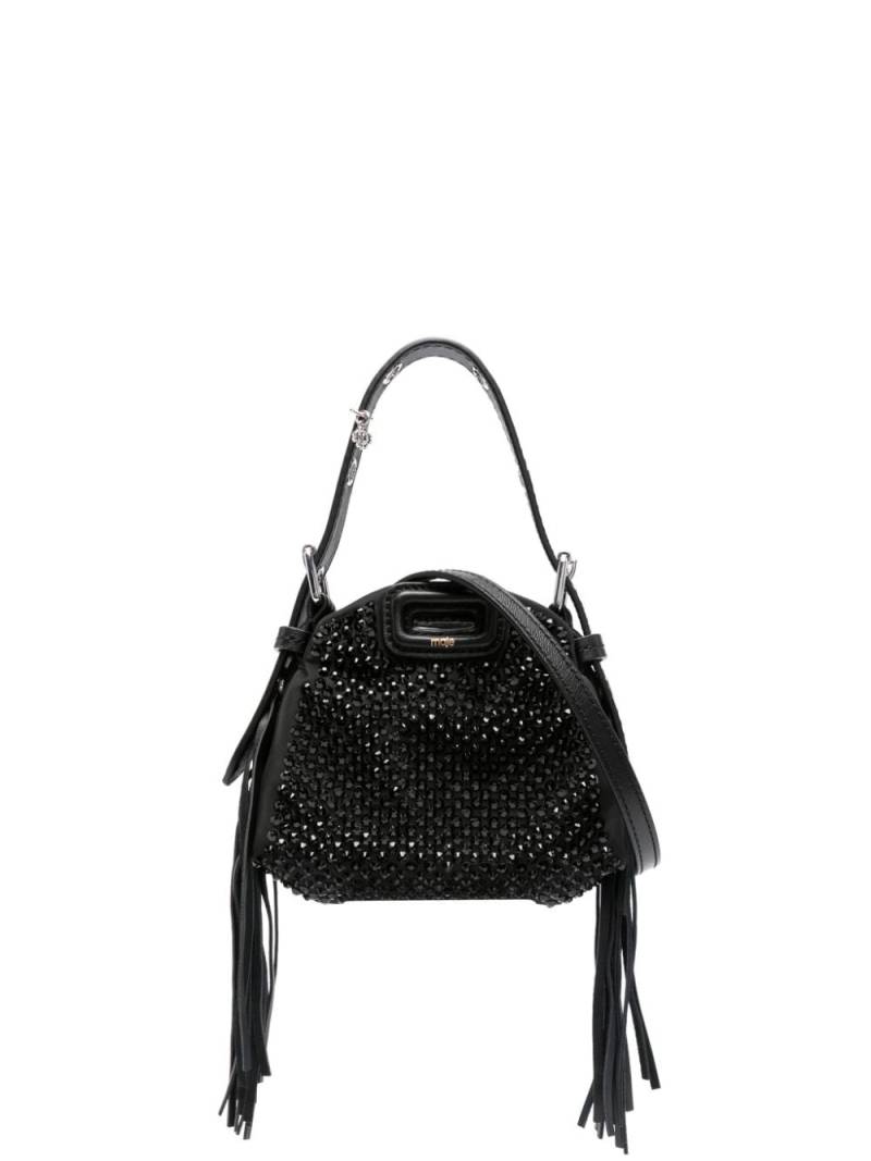 Maje rhinestone-embellished mini bag - Black von Maje