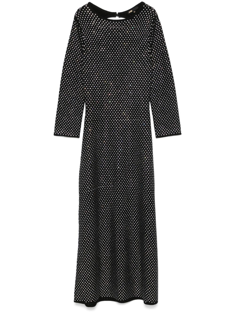 Maje rhinestoned maxi dress - Black von Maje