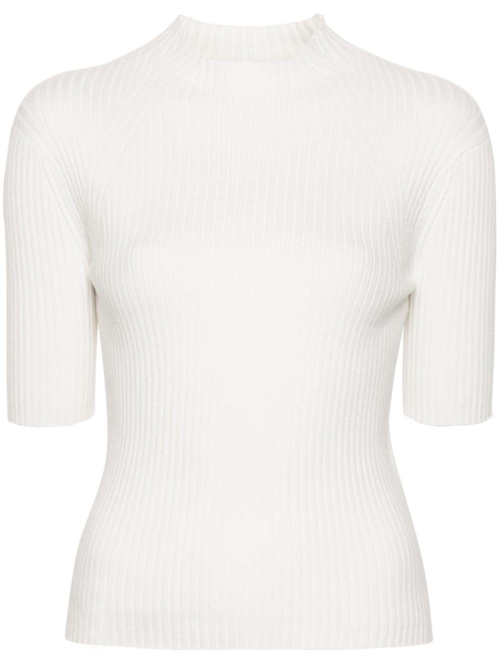 Maje ribbed-knit top - White von Maje