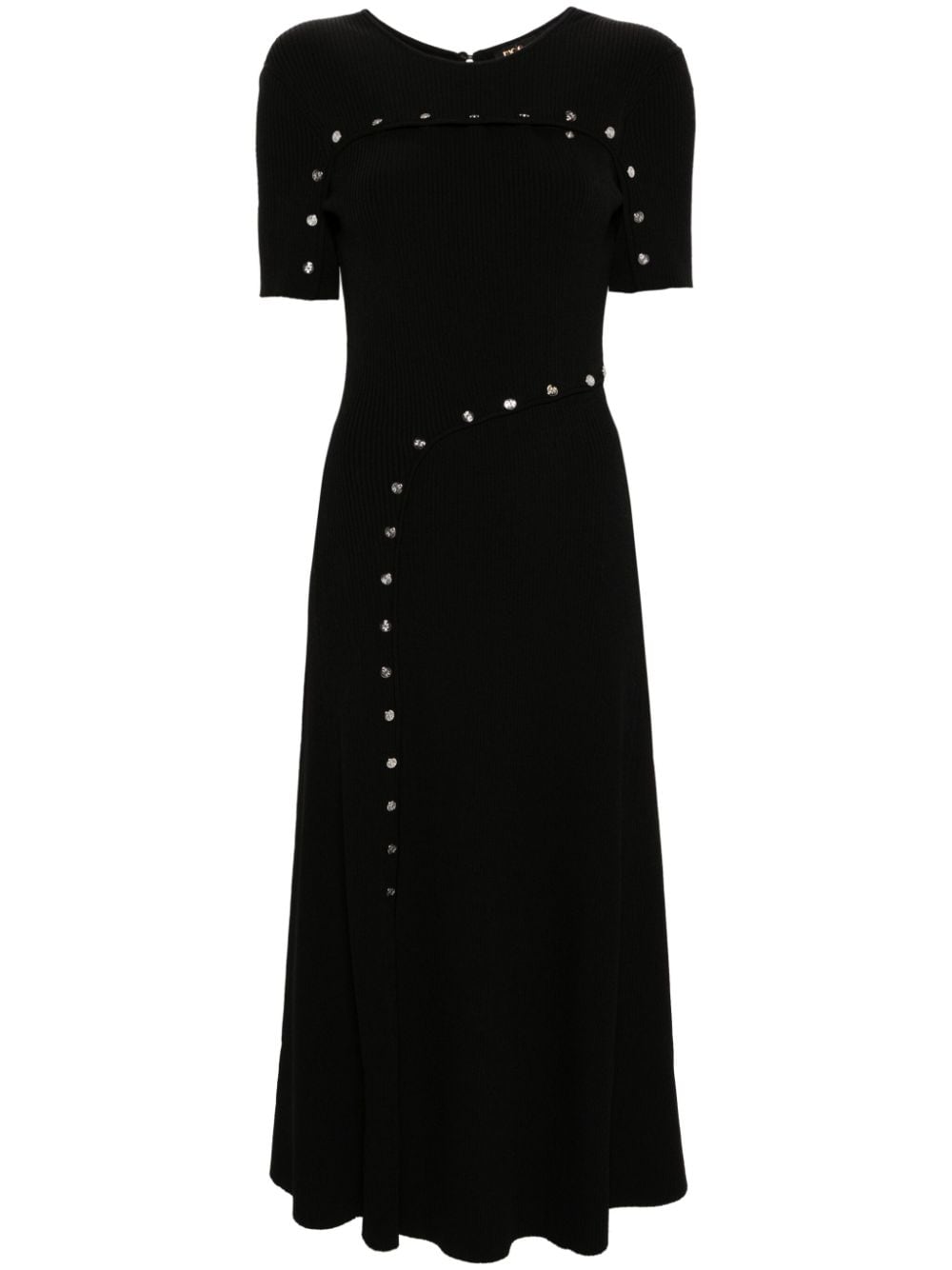 Maje knitted maxi dress - Black von Maje