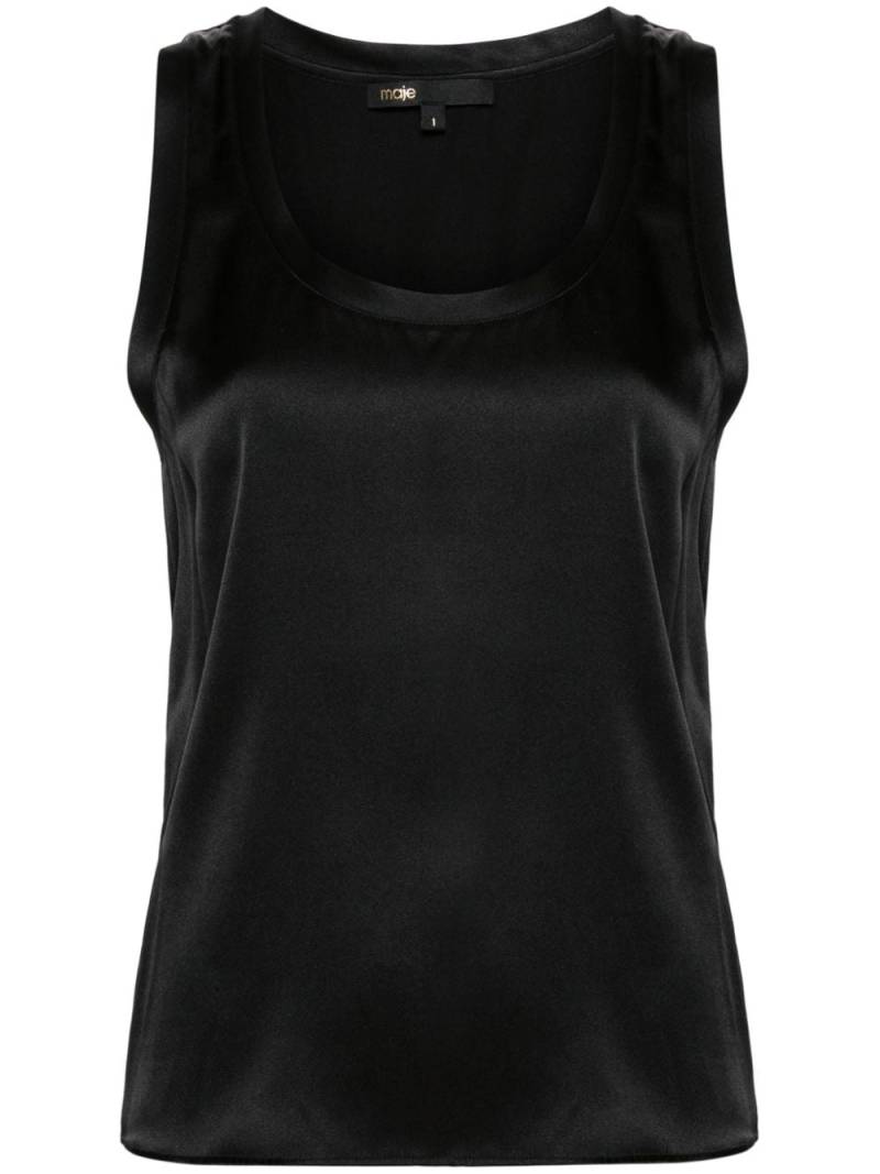 Maje silk tank top - Black von Maje